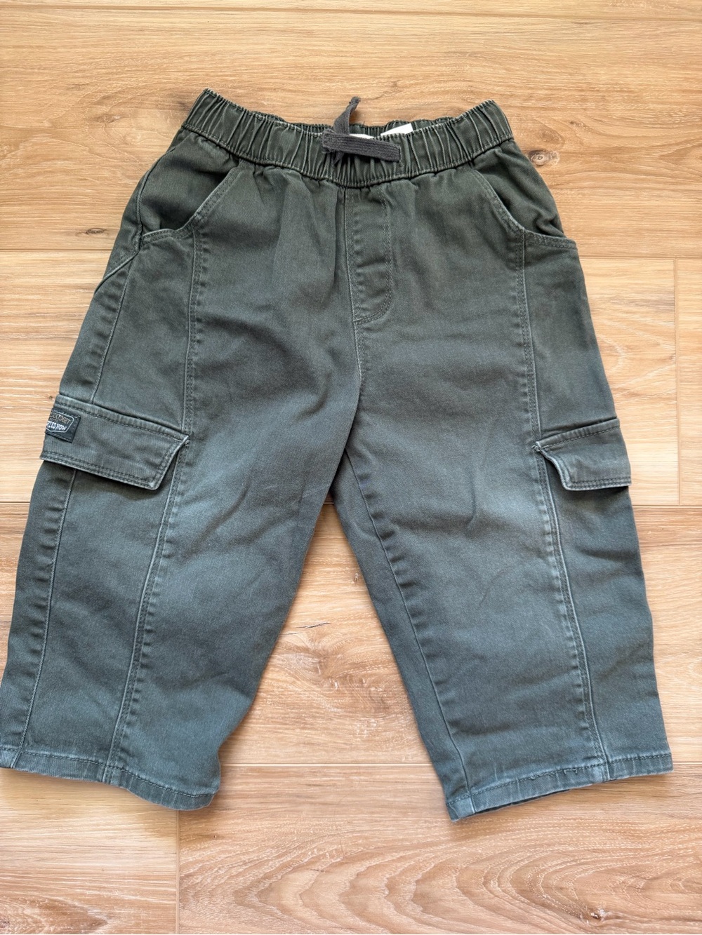 Zara Olive Cargo Shorts for Kids
